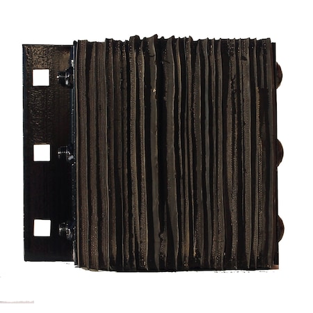 Durable Corp 4.5" X 12" X 14" Flat Plate 1 Side Loading Dock Bumper B4512-14-P1